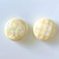 UV Plating Round Acrylic Beads 25mm Summer Fantasy Floret 100pcs 7