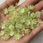 Cherry Blossom Flower Glass Beads 10mm Iridescent Mixed Colors 100pcs 14