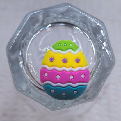 Silicone 3D Focal Beads Easter Bunny Egg Floral Crown 20pcs 6