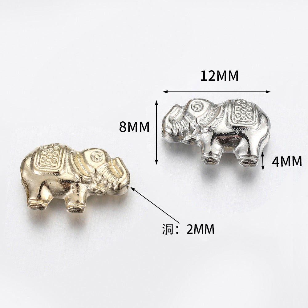 Creature Series Acrylic Beads CCB Plastic Metallic Gold Silver 100pcs 6