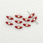 Heart Wing Metal Beads 14mm Bright Enamel Painted Alloy 20pcs 15