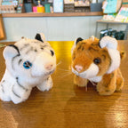 Plush Tiger Keychain Soft Fur Animal Charm Cute Whimsical 2