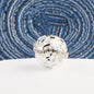 Starry Round Rhinestone Beads 18mm Acrylic Silver Star Cutout 10pcs 6