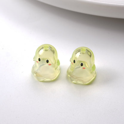 Transparent Ghost Acrylic Beads 17mm Pastel Colors 50pcs 6