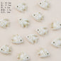 Hand Painted Fish Ceramic Beads 20mm Glossy Tropical 2pcs 7