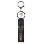 Leather Wristlet Keychain with Gold Embossed Bear Detail 6