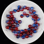 Crackle Glass Beads Round 10mm Dual Color Mixed 80pcs 27