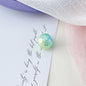 Plating Gradient Crackle Round Acrylic Beads 21mm Color Shift 50pcs 6