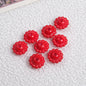 Acrylic Flower Spacer Beads 9mm Baking Painted 100pcs 15