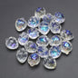 Electroplated Strawberry Glass Beads 13x16mm Iridescent 10pcs 11