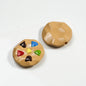 Painted Cookies Acrylic Beads 25mm Colorful Baking Design 50pcs 15
