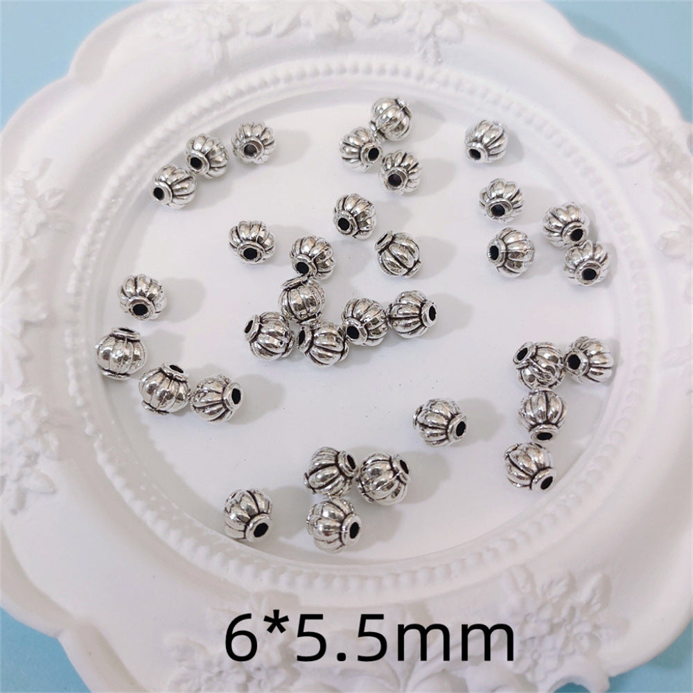 Alloy Lantern Spacer Beads 6mm Tibetan Style 100pcs 3