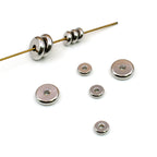 Stainless Steel Flat Spacer Beads 3-12mm Polished Smooth 100pcs
