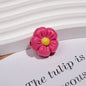 Colorful 3D Cherry Blossom Acrylic Beads 19mm Flower 20pcs 14