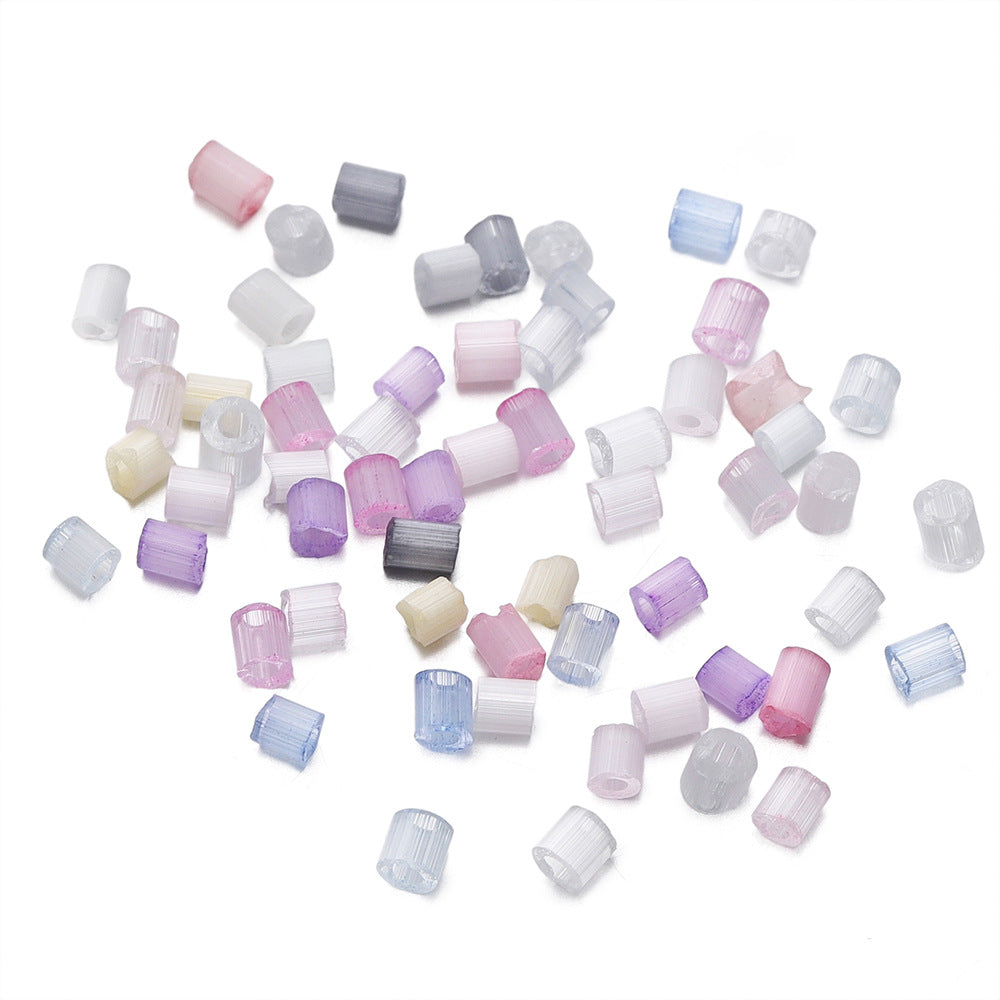 Imitation Opal Seed Bugle Glass Beads 2mm Soft Pastel Glow 5000pcs