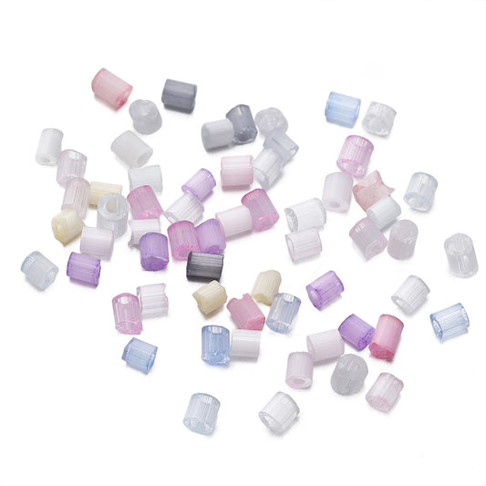 Imitation Opal Seed Bugle Glass Beads 2mm Soft Pastel Glow 5000pcs