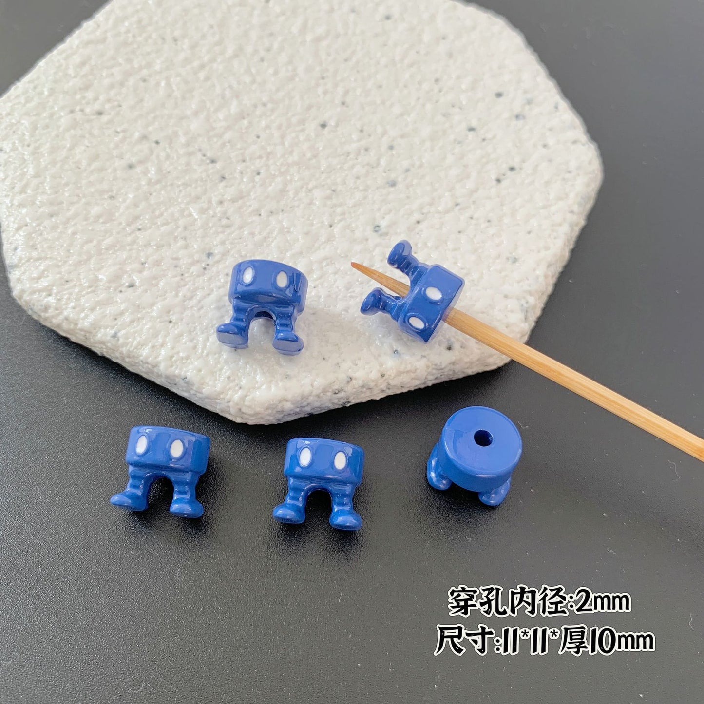 Baking Painted Series Metal Beads Colorful Glossy Alloy 20pcs 39