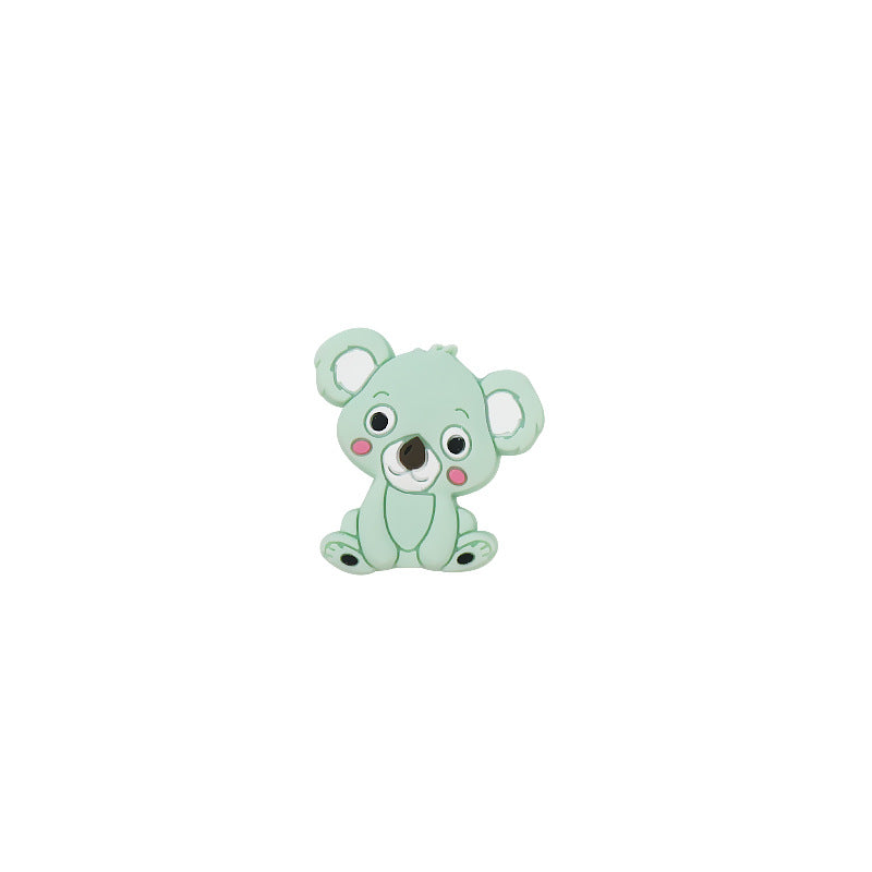 Silicone Focal Beads Animal Koala Tilted Head 20pcs 7