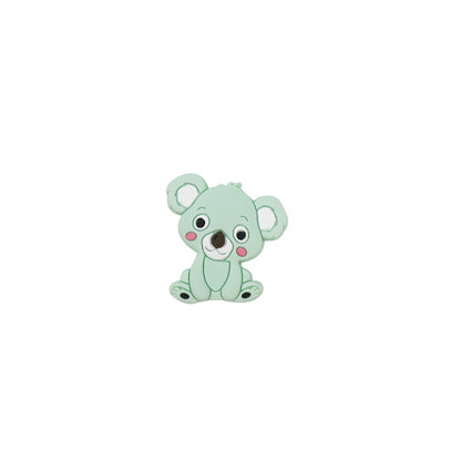 Silicone Focal Beads Animal Koala Tilted Head 20pcs 7