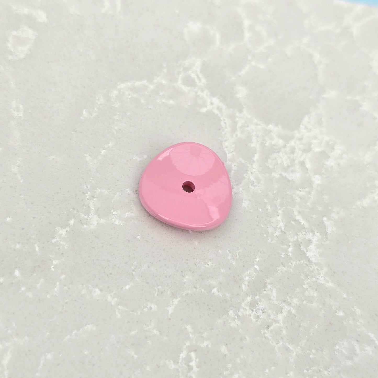 Acrylic Potato Chips Spacer Beads 14mm Baking Painted 20pcs 10