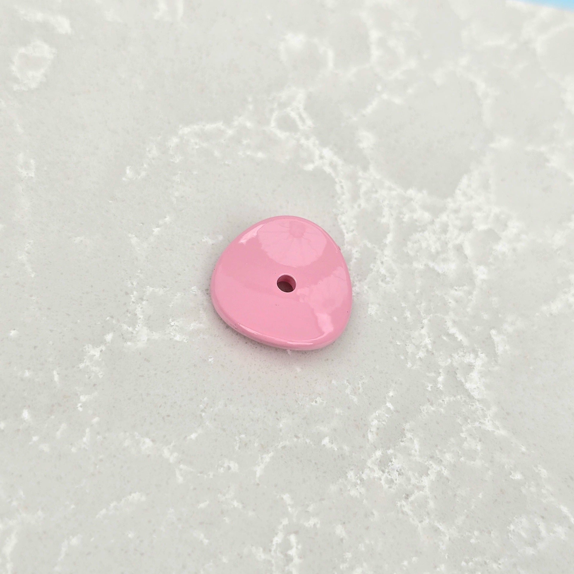 Acrylic Potato Chips Spacer Beads 14mm Baking Painted 20pcs 10