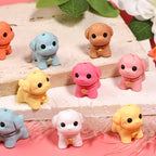 Pastel Puppy Resin Beads 22mm Glossy Black Eyes Gold Bell 25pcs 4