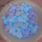 Glow Acrylic Mickey Head Acrylic Beads 28mm Pastel Glow 5pcs 3