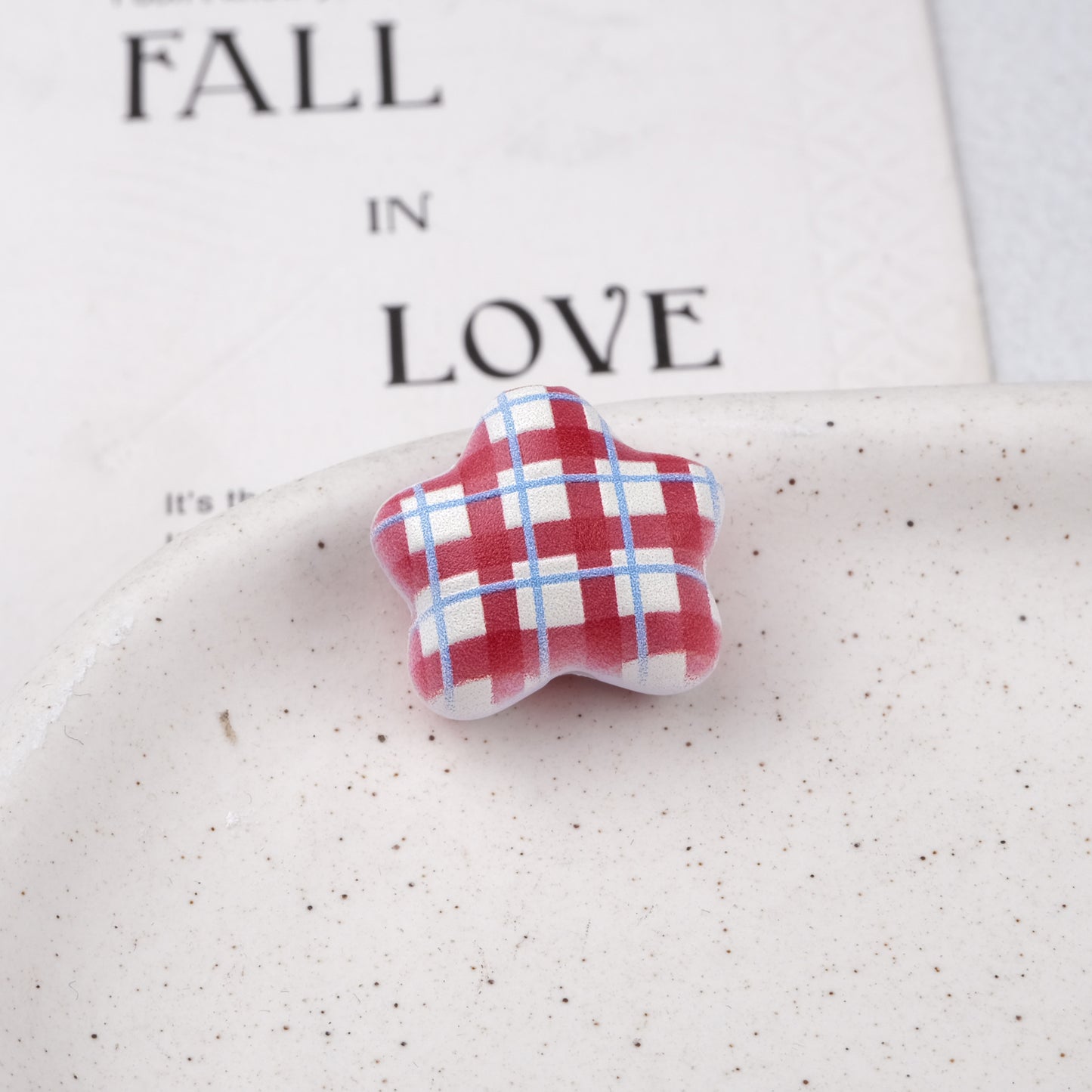 Lucky Red Star Acrylic Beads 20mm Colorful Mixed 20pcs 8