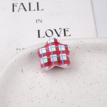 Lucky Red Star Acrylic Beads 20mm Colorful Mixed 20pcs 8