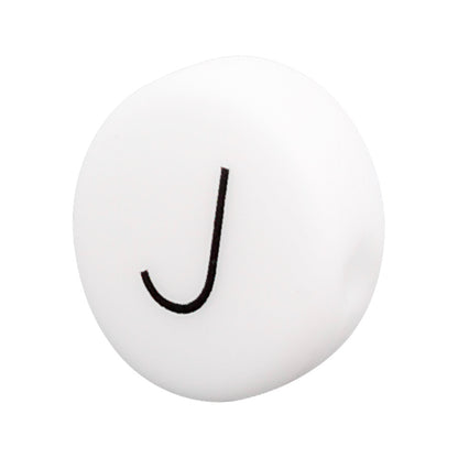 12mm Silicone Letter Beads Flat Round Alphabet Options 20pcs 14