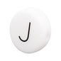 12mm Silicone Letter Beads Flat Round Alphabet Options 20pcs 14