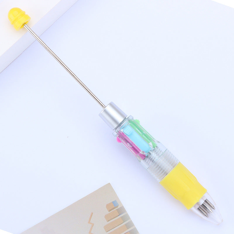Beadable Pen Four-Color Transparent Barrel Bullet Tip 0.7 11