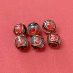Ancient Foil Noble Lampwork Glass Beads 8 10 12 14mm Multicolor 50pcs 5