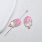 Clear Popsicle Acrylic Beads 20mm Colorful Drip Design 50pcs 6