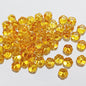 Czech Glass Beads Pumpkin 10mm Glossy Orange Gold 100pcs 23
