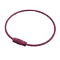 Spray Painted Steel Cable Keyrings Colorful Flexible Durable 20pcs 14