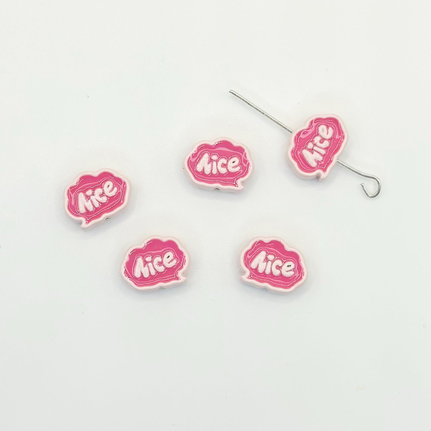 Frame Metal Beads 9x12mm Baking Painted Enamel Alloy 10pcs 7