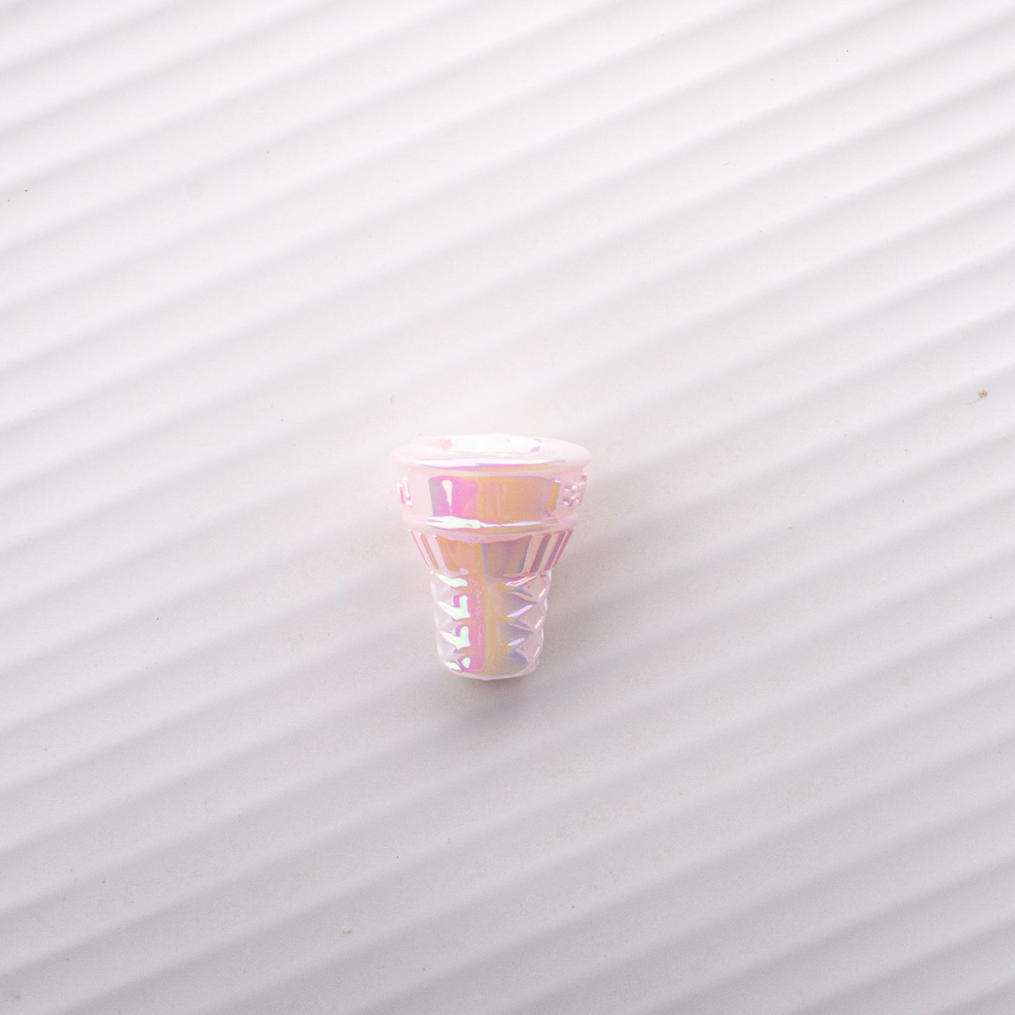 Painted Cone Acrylic Beads 20mm Solid Creamy Colors 5pcs 7