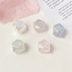 Glow Geometric Faceted Acrylic Beads 16mm Pastel Colors 100pcs