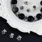 Alloy Rose Spacer Beads 8mm Tibetan Style 100pcs 3