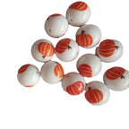 Printed Bubblegum Beads 20mm Halloween Orange Pumpkin 10pcs 4