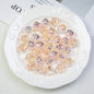 Transparent Twist Acrylic Beads 15mm 16mm Plated Assorted 20pcs 10