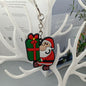 Cartoon Christmas Silicone Keychain Santa Claus Holiday Characters 3