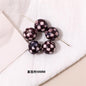 Japanese Vintage Showa Printed Resin Beads 10/12mm Glossy Floral 15pcs 15