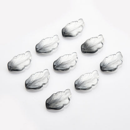 Czech Glass Beads Feather Leaf 17x28mm Gradual Color Change 20pcs 24