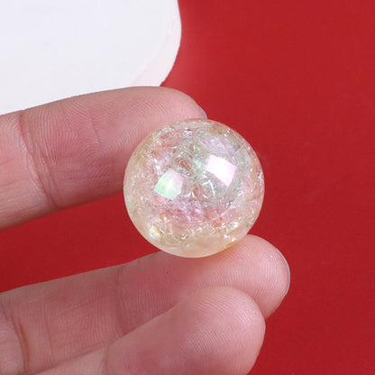 Transparent Bubblegum Beads 20mm Crackle Chunky Acrylic 10pcs 12