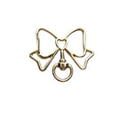 Alloy Swivel Buckle Keychain Clasps Bow Shape Heart Detail 10pcs 5