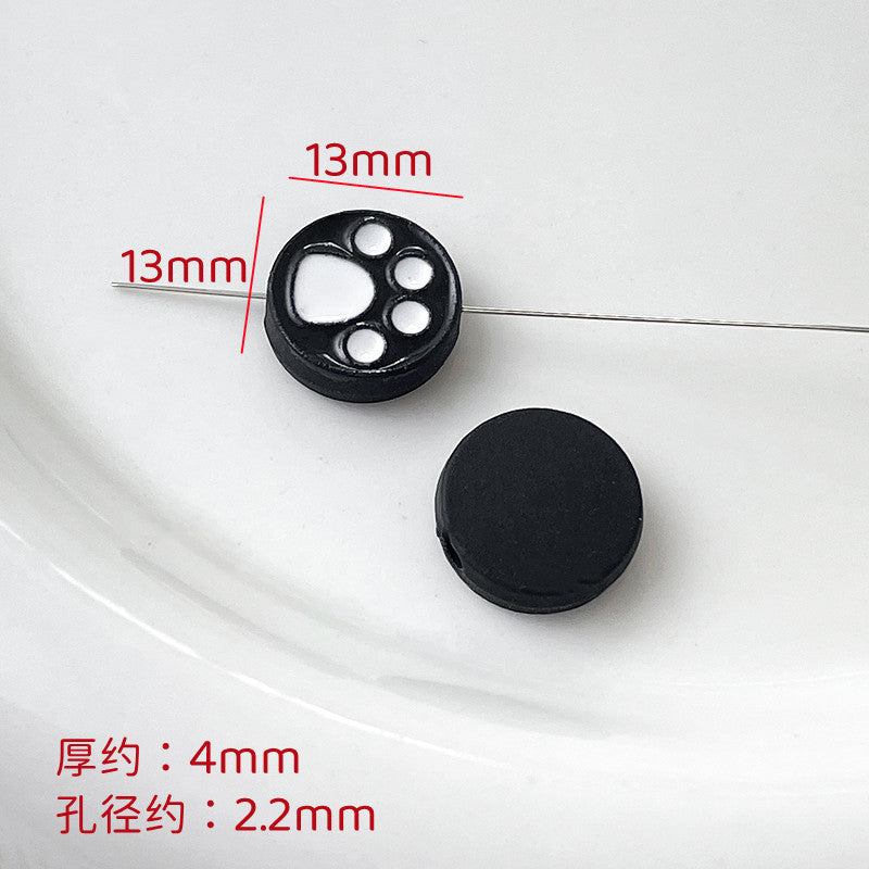 Cartoon Character Metal Beads Colorful Enamel Alloy 10pcs 12
