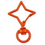 Zinc Alloy Colorful Four Pointed Star Swivel Buckle Keychain Clasps 20pcs 2