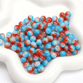 Crackle Round Glass Beads 8mm Multicolor Mixed 30pcs 27